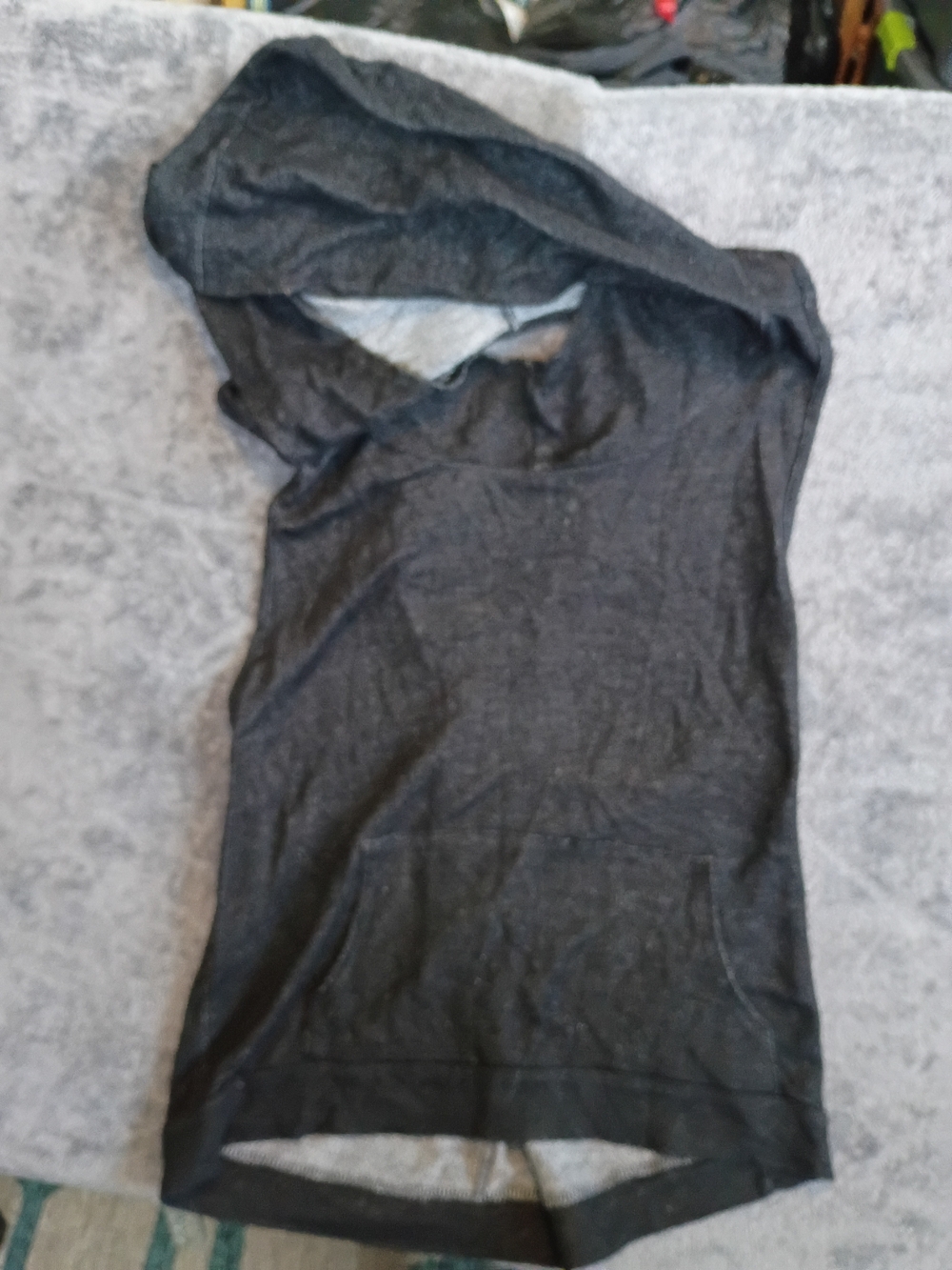 Hooded Tank Top With Cool Open Back